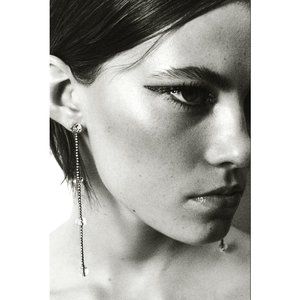 Zara Rhinestone Dangle Earrings NWT